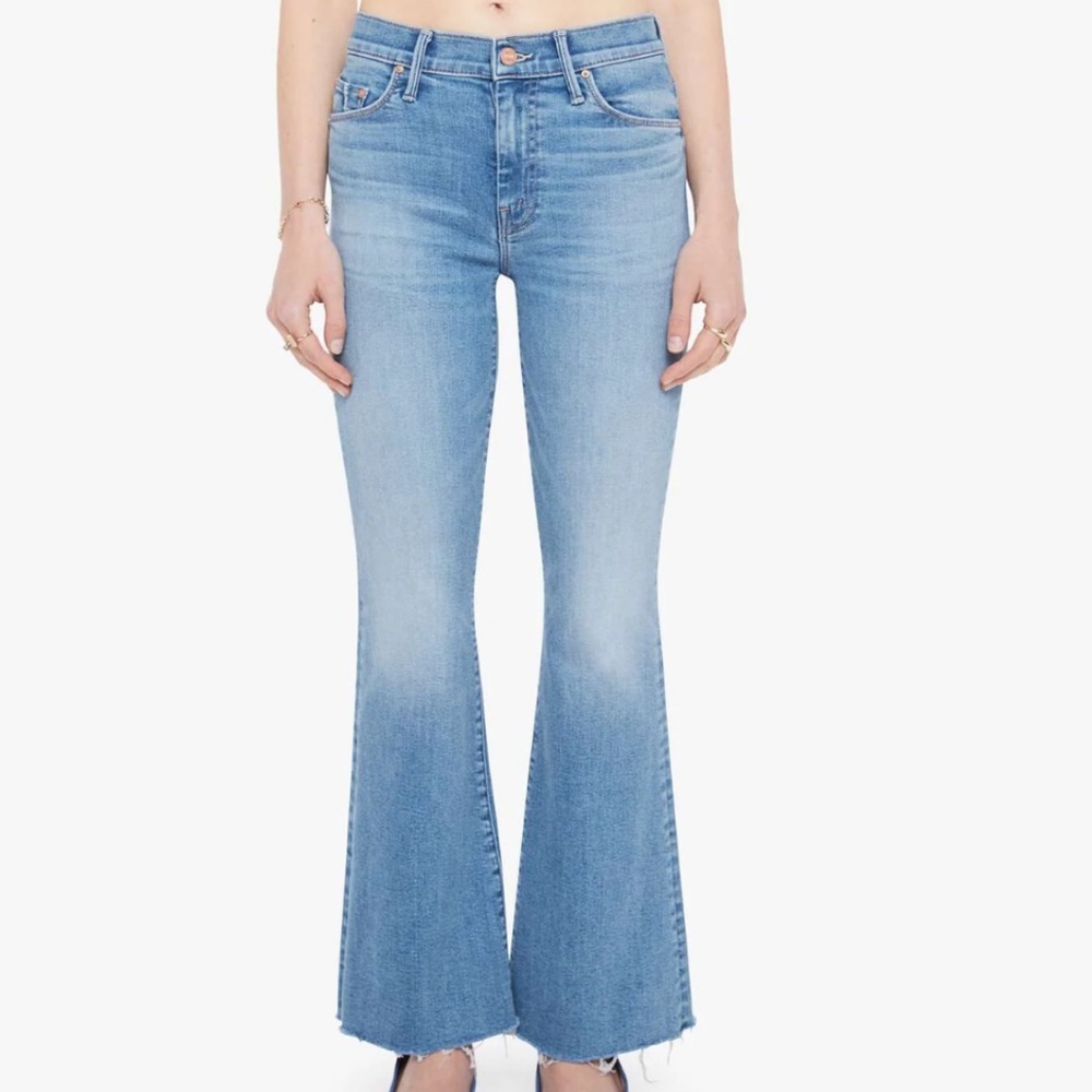 Mother The Weekender High Rise Flare Jeans – Women’s Designer Wide Leg Denim
